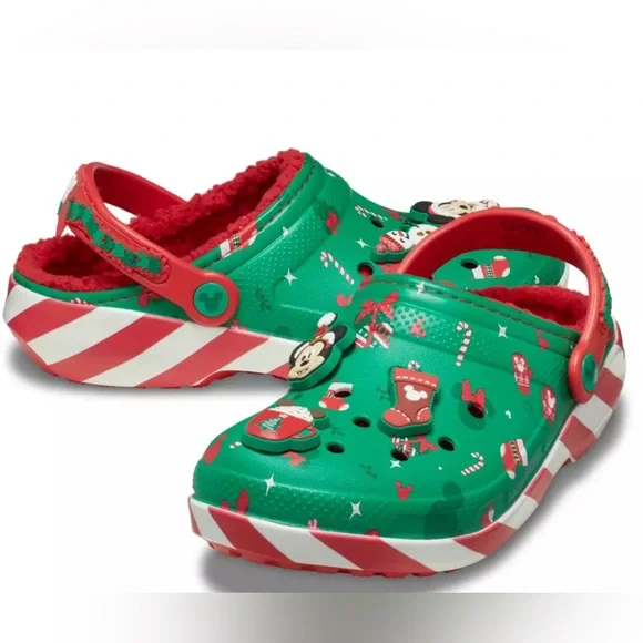 Mickey and Minnie Mouse Holiday Clogs for Adults by Crocs - Picture 1 of 5